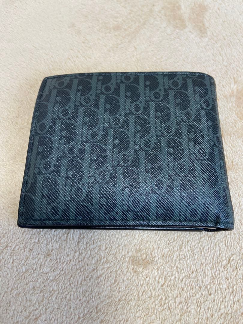 Dior Homme ディオール　オム ブラック　レザー 二つ折り　財布