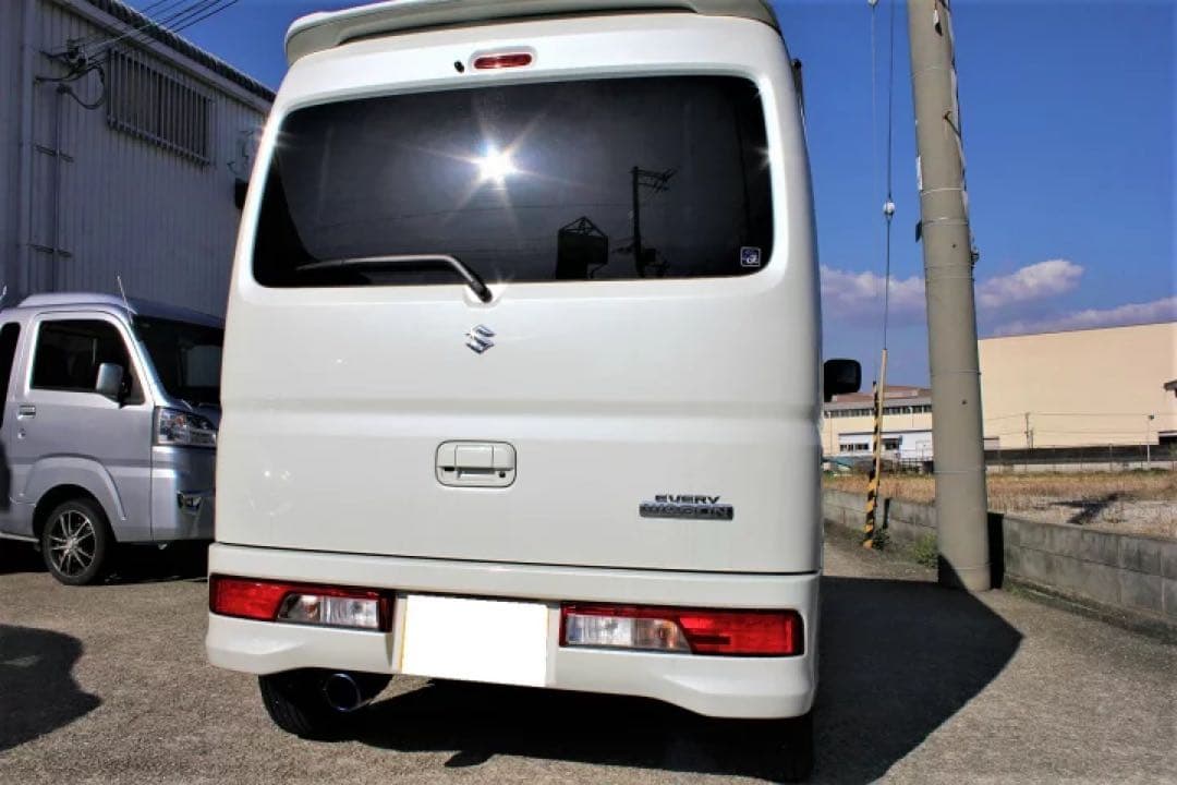 専用Bluefin スズキ エブリイワゴンDA17W1本出し SUS ブルー