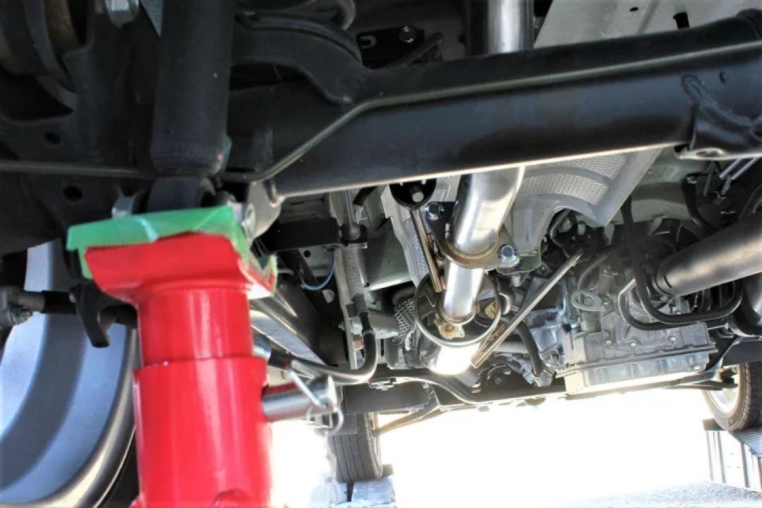 専用Bluefin スズキ エブリイワゴンDA17W1本出し SUS ブルー