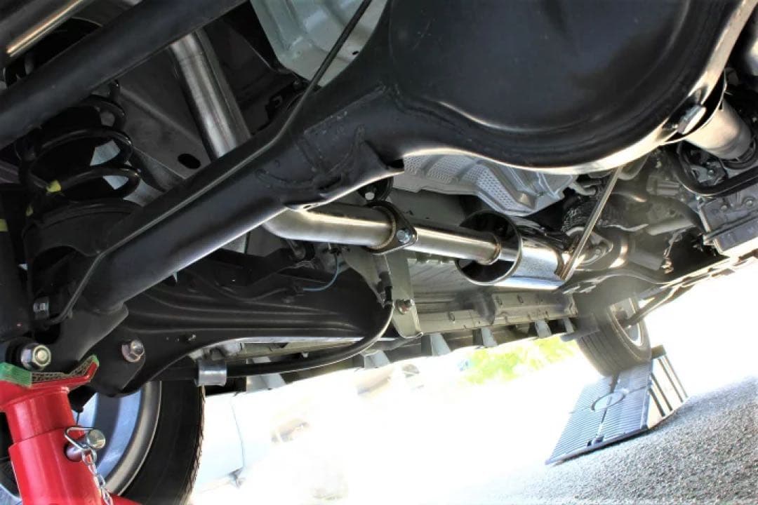 専用Bluefin スズキ エブリイワゴンDA17W1本出し SUS ブルー