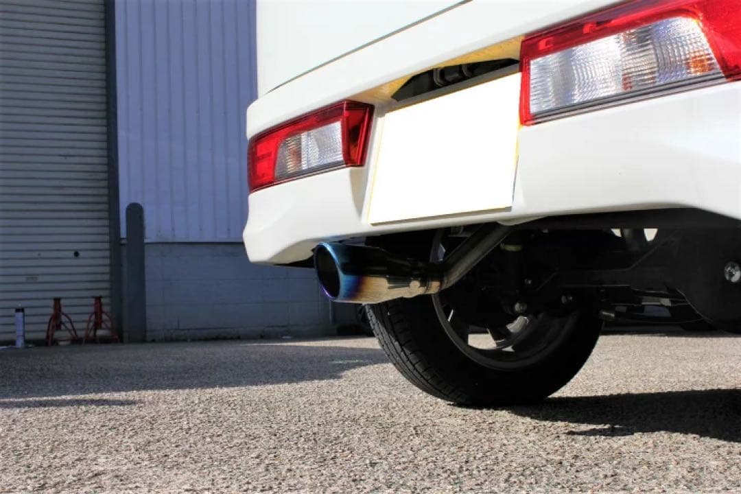 専用Bluefin スズキ エブリイワゴンDA17W1本出し SUS ブルー