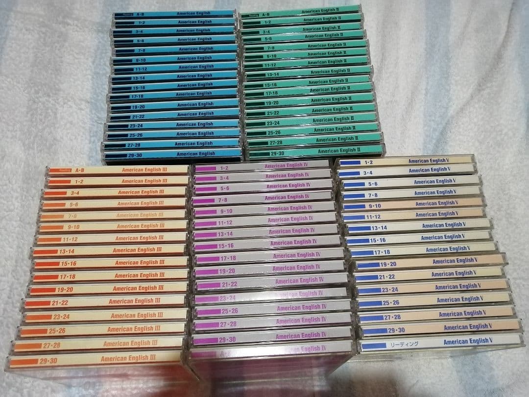 ユーキャン アメリカンイングリッシュ I～V CD80枚 ピンズラー
