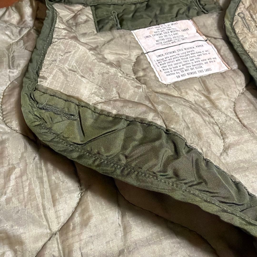 【実物】米軍M-65 モッズコート用ライナーUSED 極寒用パーカライナー