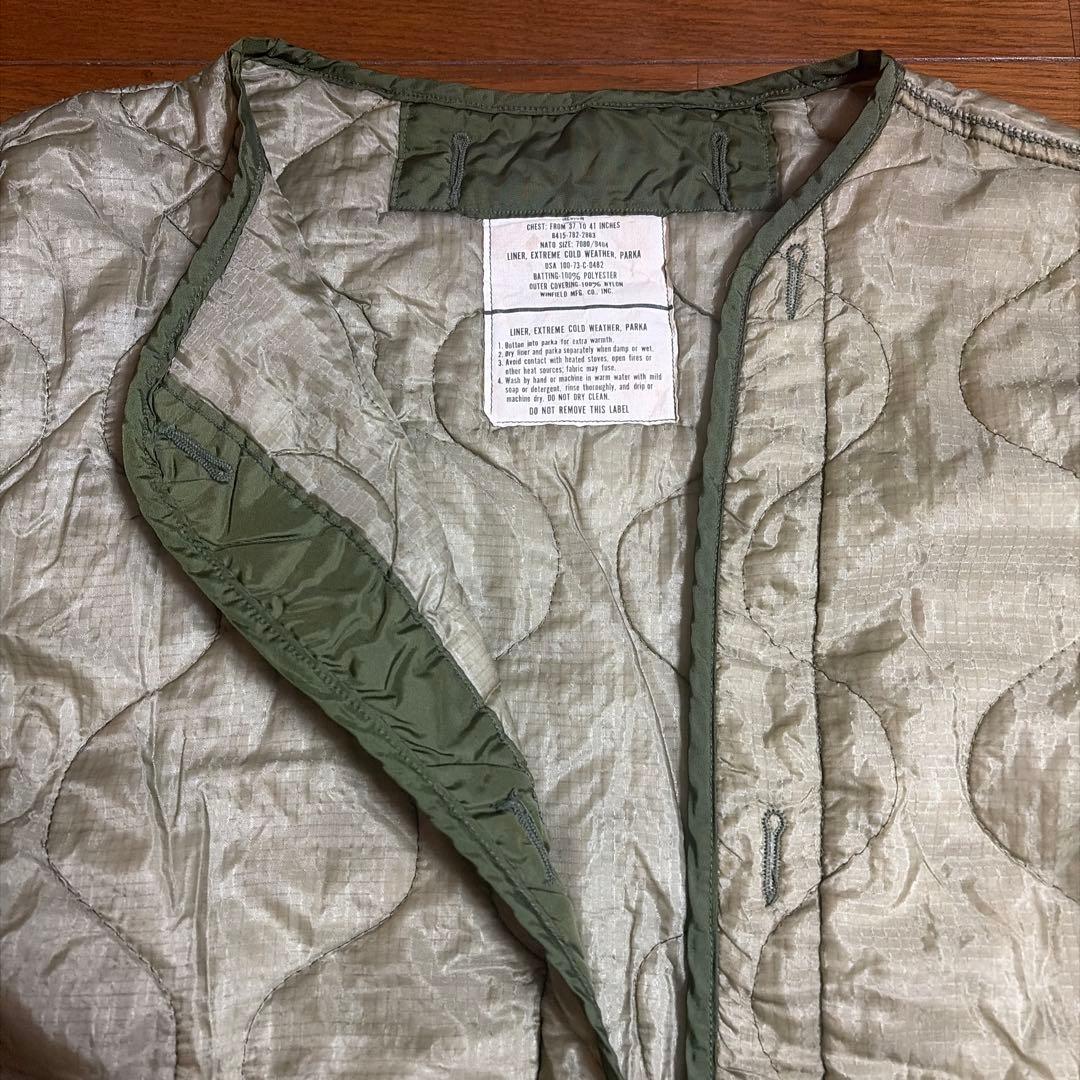 【実物】米軍M-65 モッズコート用ライナーUSED 極寒用パーカライナー