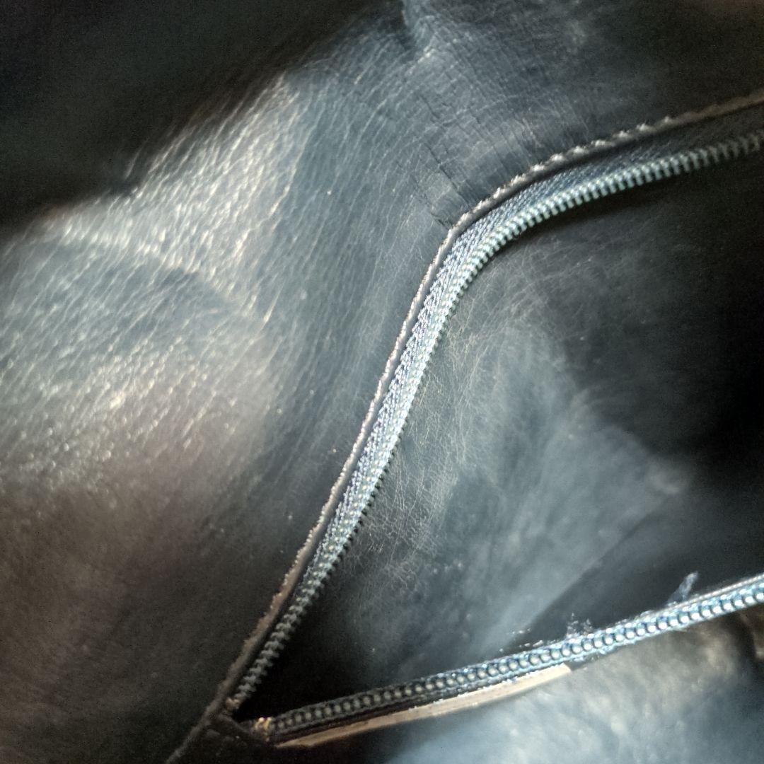 Dior ネイビーレザー クラッチバッグ　ヴィンテージ