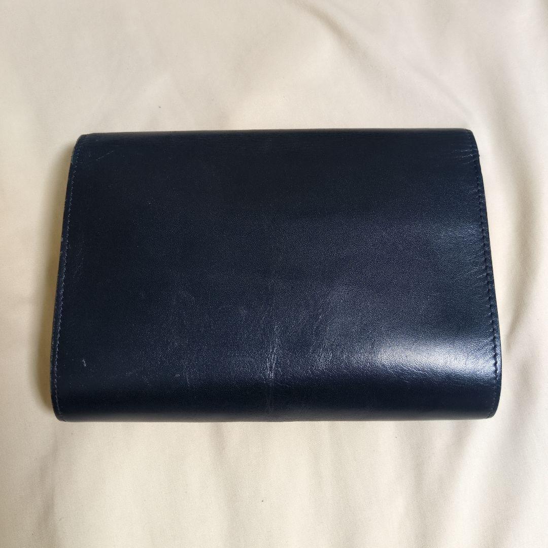 Dior ネイビーレザー クラッチバッグ　ヴィンテージ