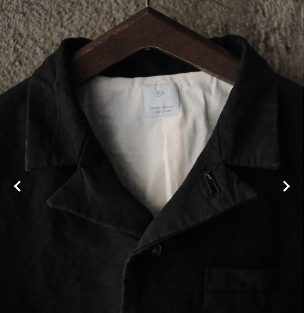 ŠP / LINEN COTTON /JACKET col.Ink Black