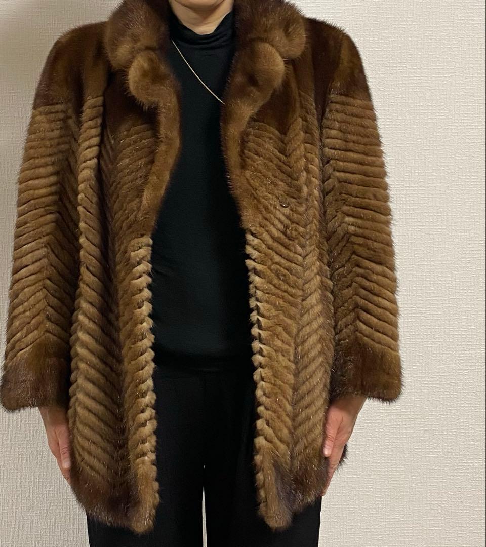 ミンクブラウンファーコート