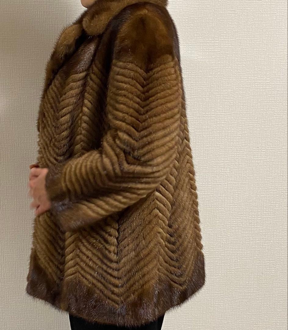 ミンクブラウンファーコート
