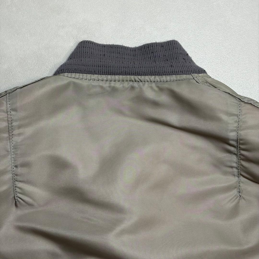 【美品】 USA製 90s アルファインダストリーズ MA-1 シルバー M