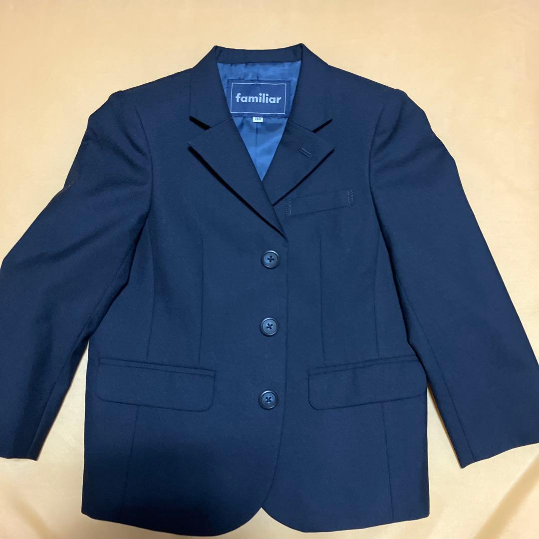 ファミリア　フォーマルスーツ 男の子　冠婚葬祭　卒業入学　110 美品　値下げ