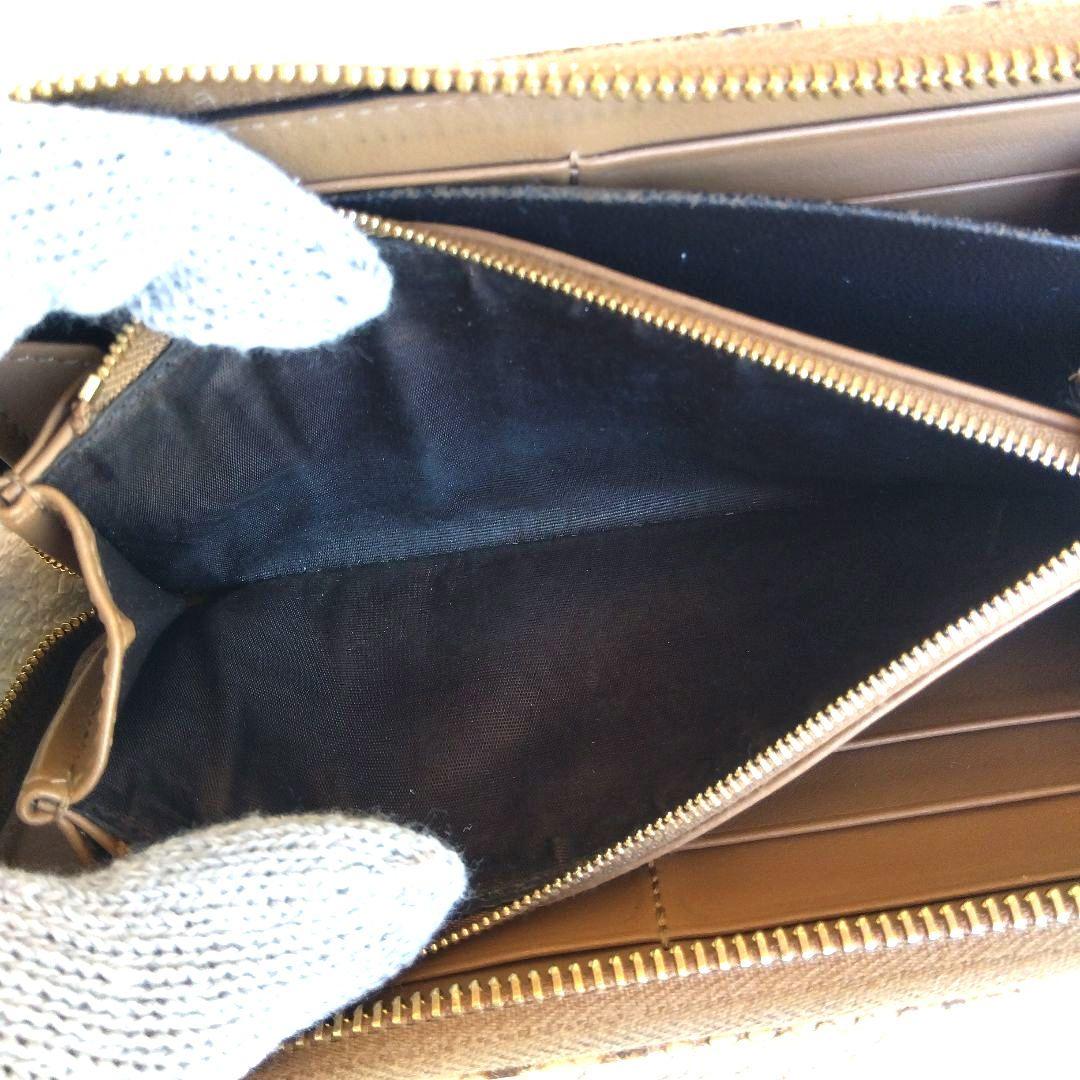 GUCCI グッチ パイソン ラウンドジップ 長財布 GGマーモント