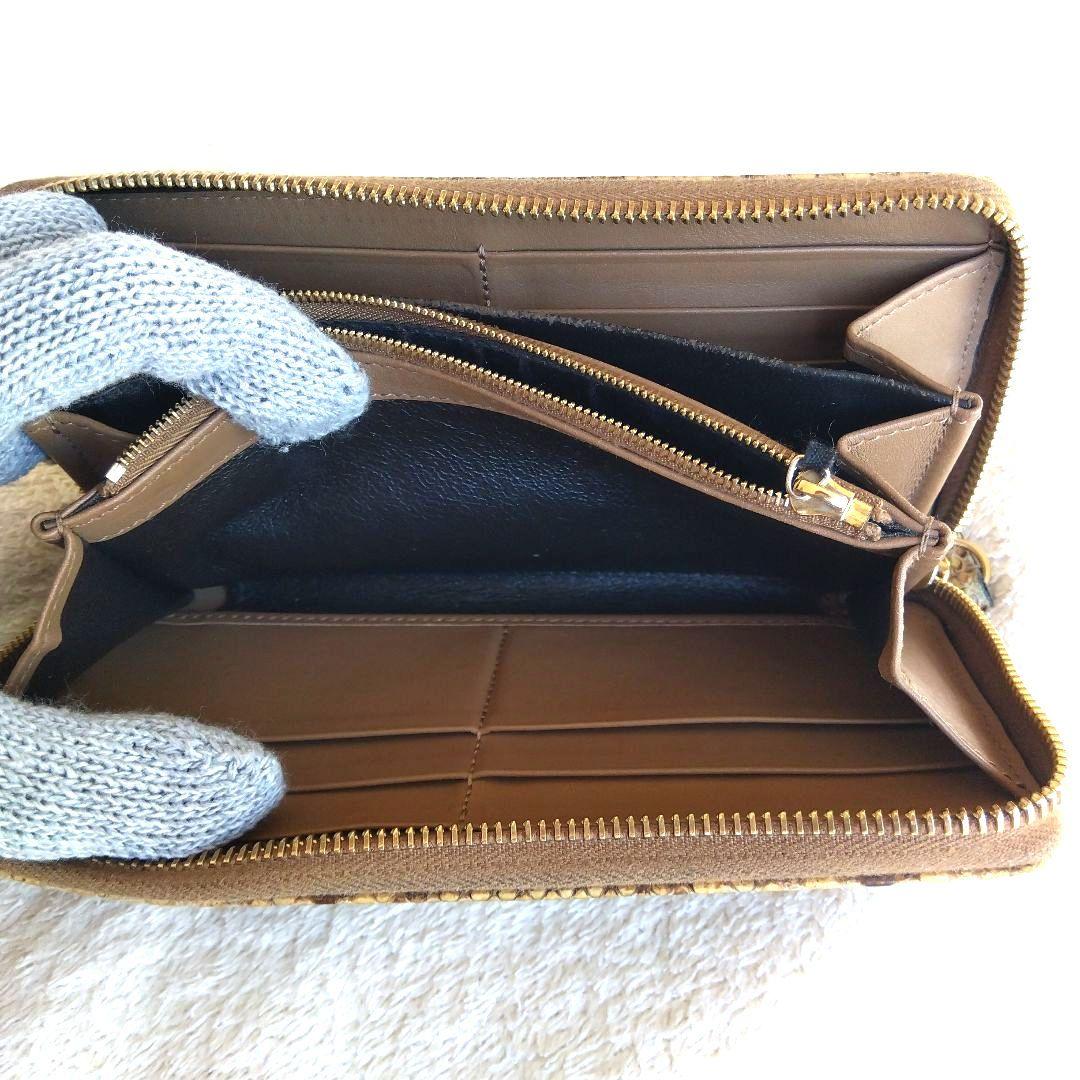 GUCCI グッチ パイソン ラウンドジップ 長財布 GGマーモント