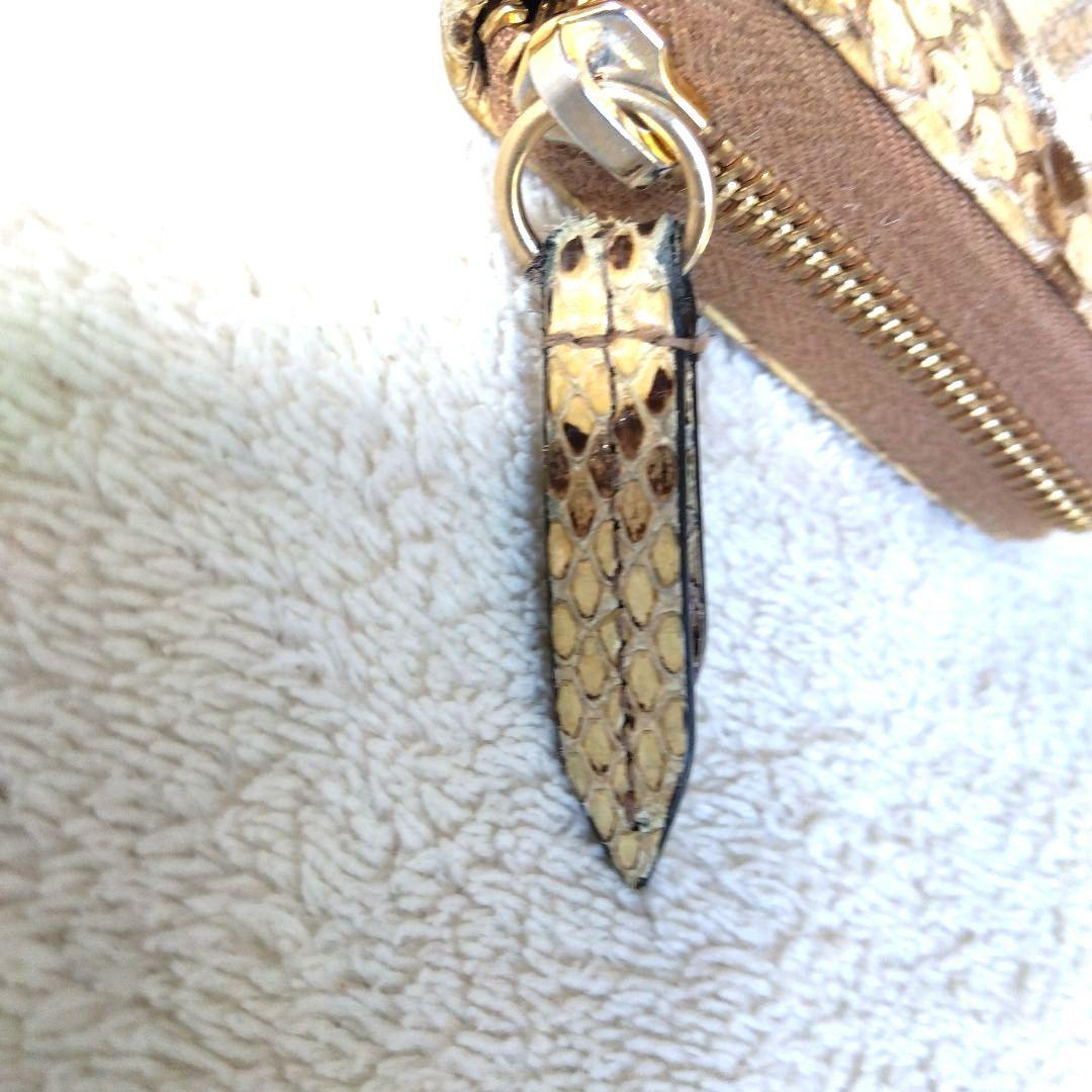 GUCCI グッチ パイソン ラウンドジップ 長財布 GGマーモント