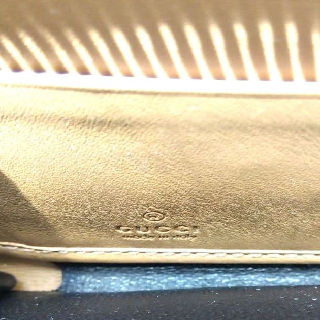 GUCCI グッチ パイソン ラウンドジップ 長財布 GGマーモント