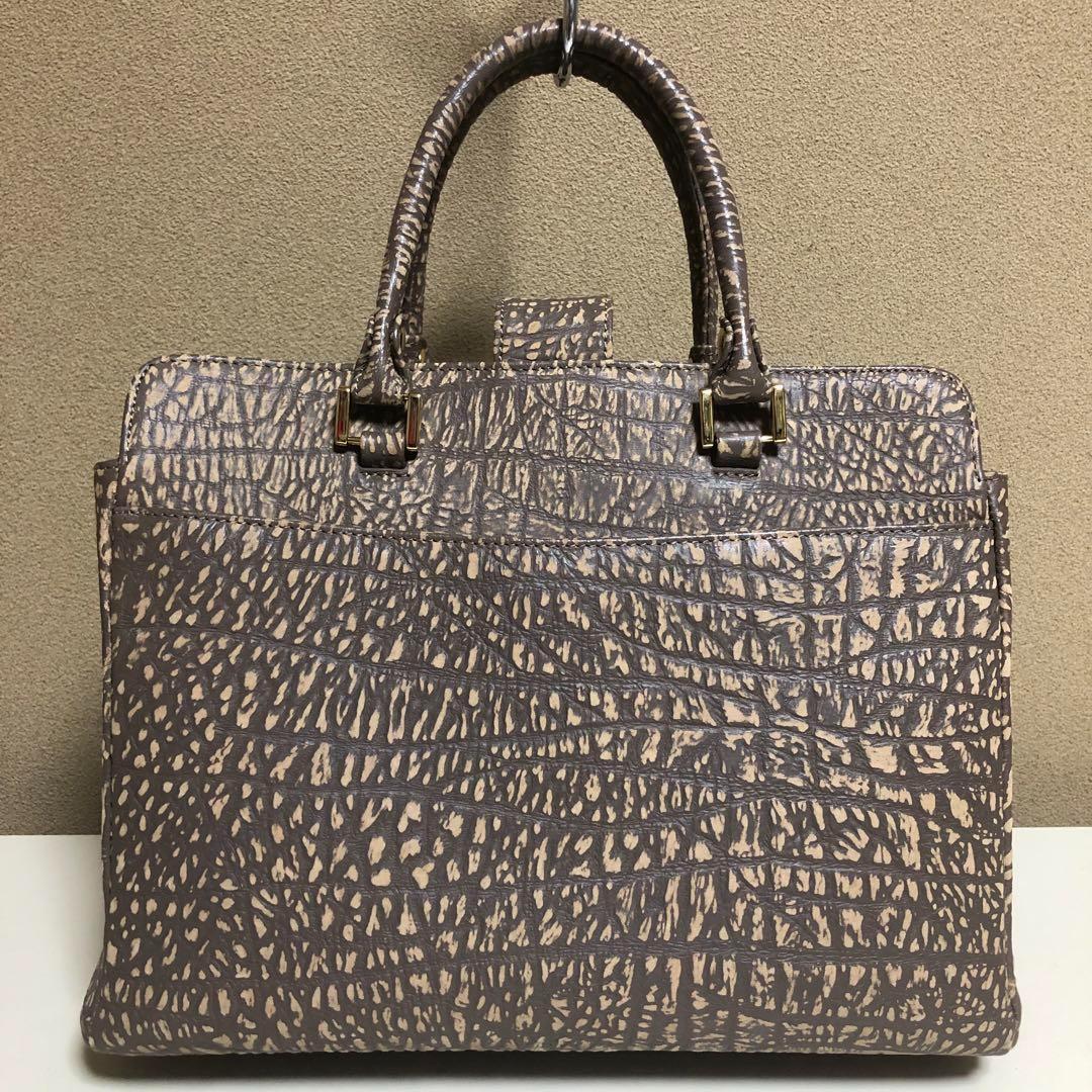 美品　本革　JRA 鹿革　ブラウンアンテロープ　ハンドバッグ　本革　レディース