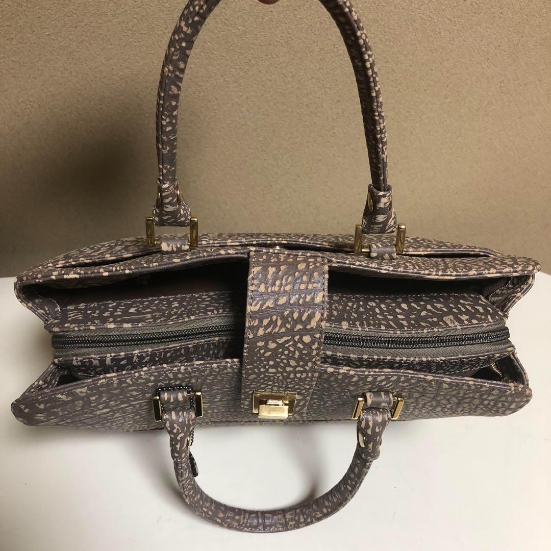 美品　本革　JRA 鹿革　ブラウンアンテロープ　ハンドバッグ　本革　レディース