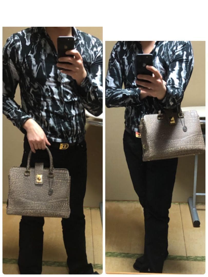 美品　本革　JRA 鹿革　ブラウンアンテロープ　ハンドバッグ　本革　レディース