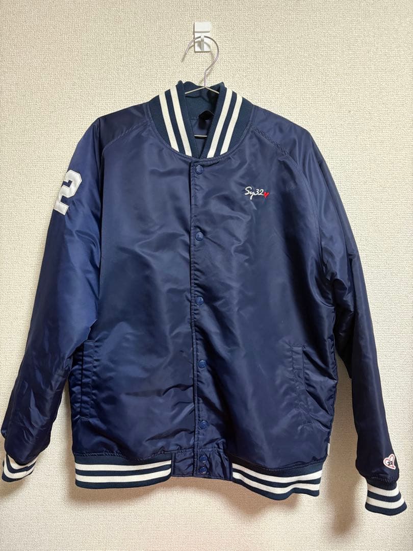 SY32 by SWEET YEARS スタジャン ネイビー XL