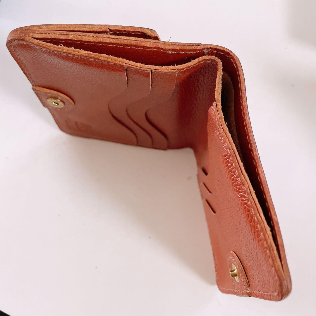 C*a様 イルビゾンテ ブラウンレザー二つ折り財布