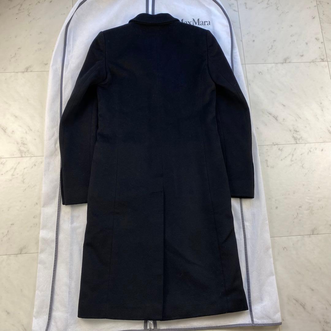 現行タグ◎GUCCI グッチ　チェスターコート　ウール　ブラック　黒　近年モデル