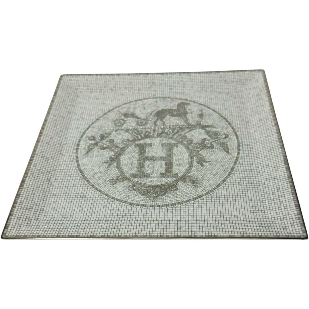【美品】HERMES エルメス モザイク ヴァンキャトル 23×23cm