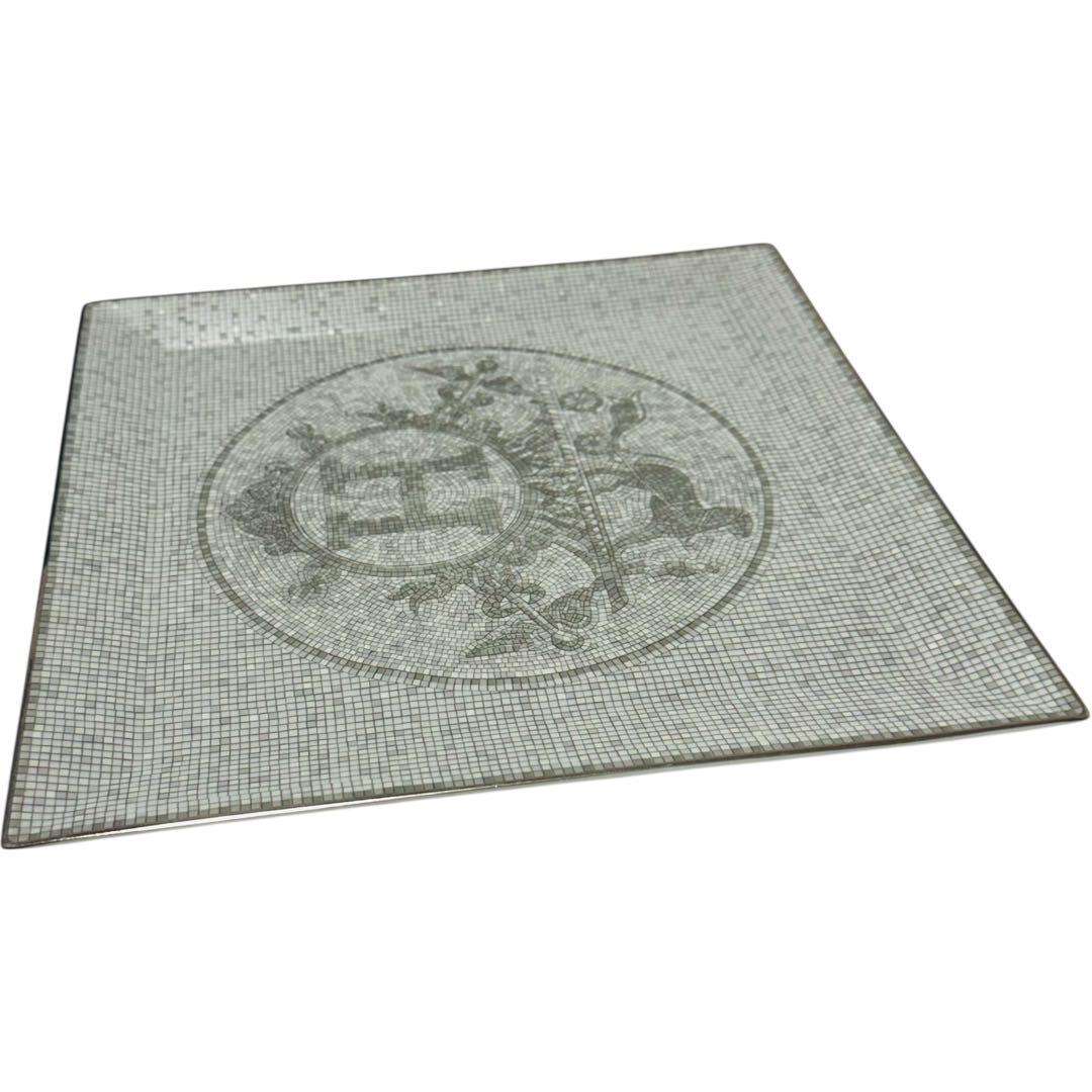 【美品】HERMES エルメス モザイク ヴァンキャトル 23×23cm