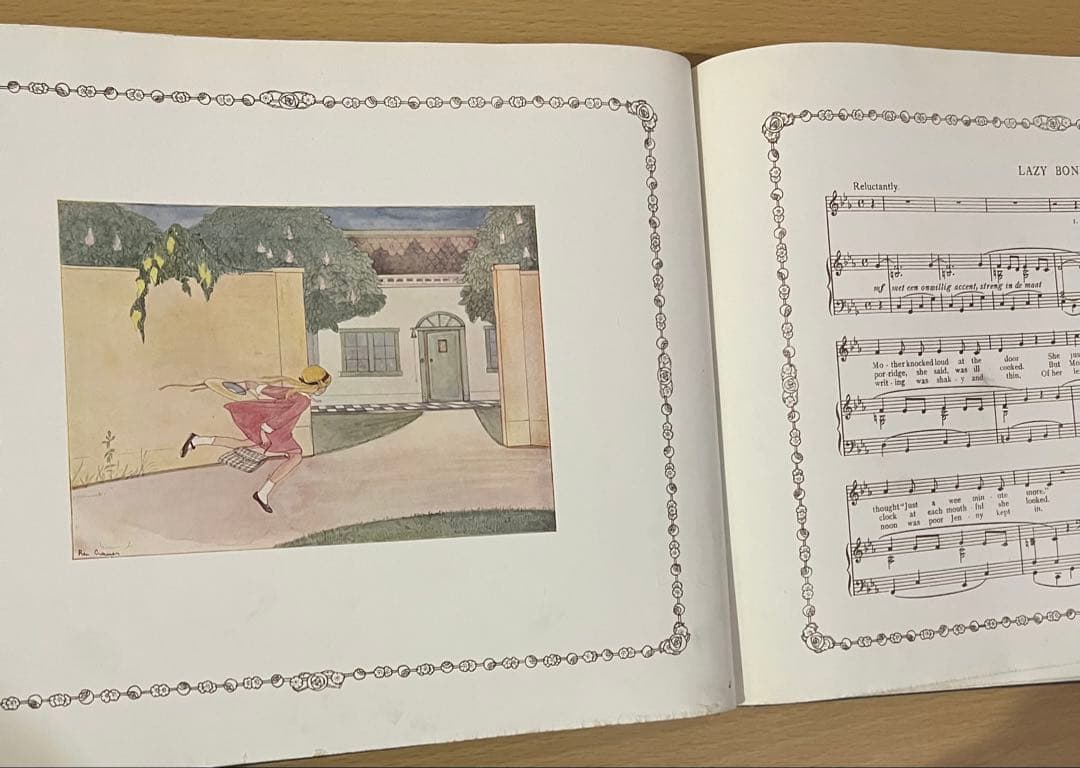 No434 レア 超希少 アンティーク 古書 洋書 絵本 児童書 オランダ 童謡