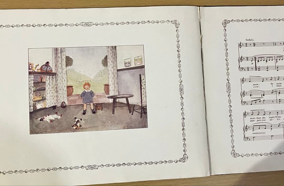 No434 レア 超希少 アンティーク 古書 洋書 絵本 児童書 オランダ 童謡