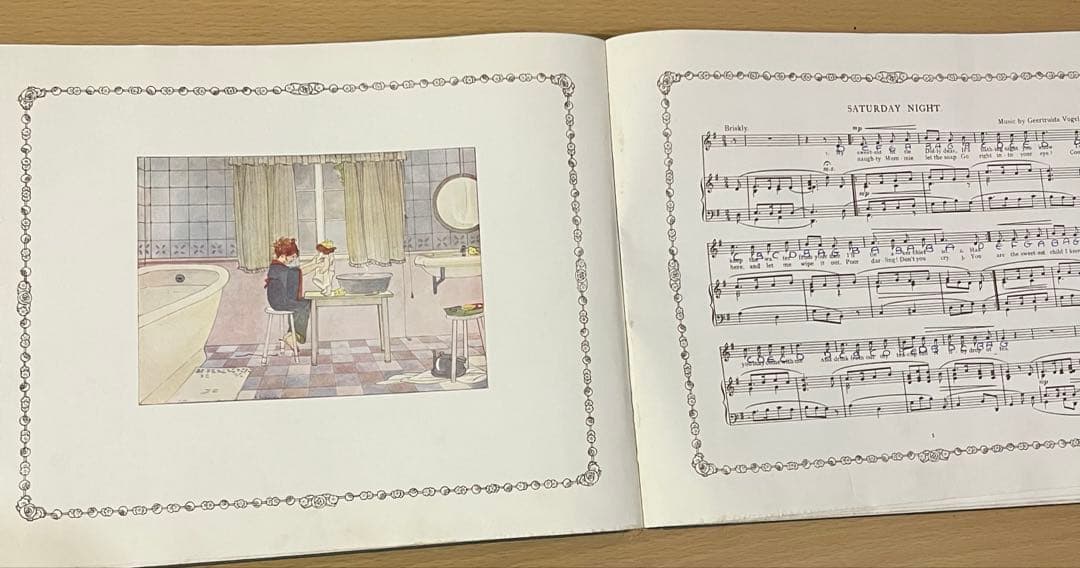 No434 レア 超希少 アンティーク 古書 洋書 絵本 児童書 オランダ 童謡