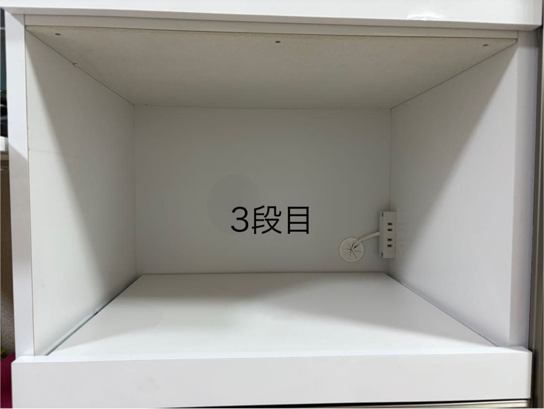 １月4日まで売り切り価格　ホワイト食器棚 ガラス扉付き　アリストⅡ90OPWH