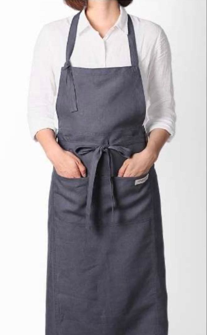 新品未使用　バーミキュラ　エプロン　オーガニックリネン　sumi