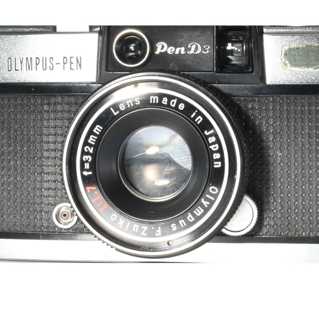 整備済 完動 Olympus PEN D3 露出計OK 32mm F1.7