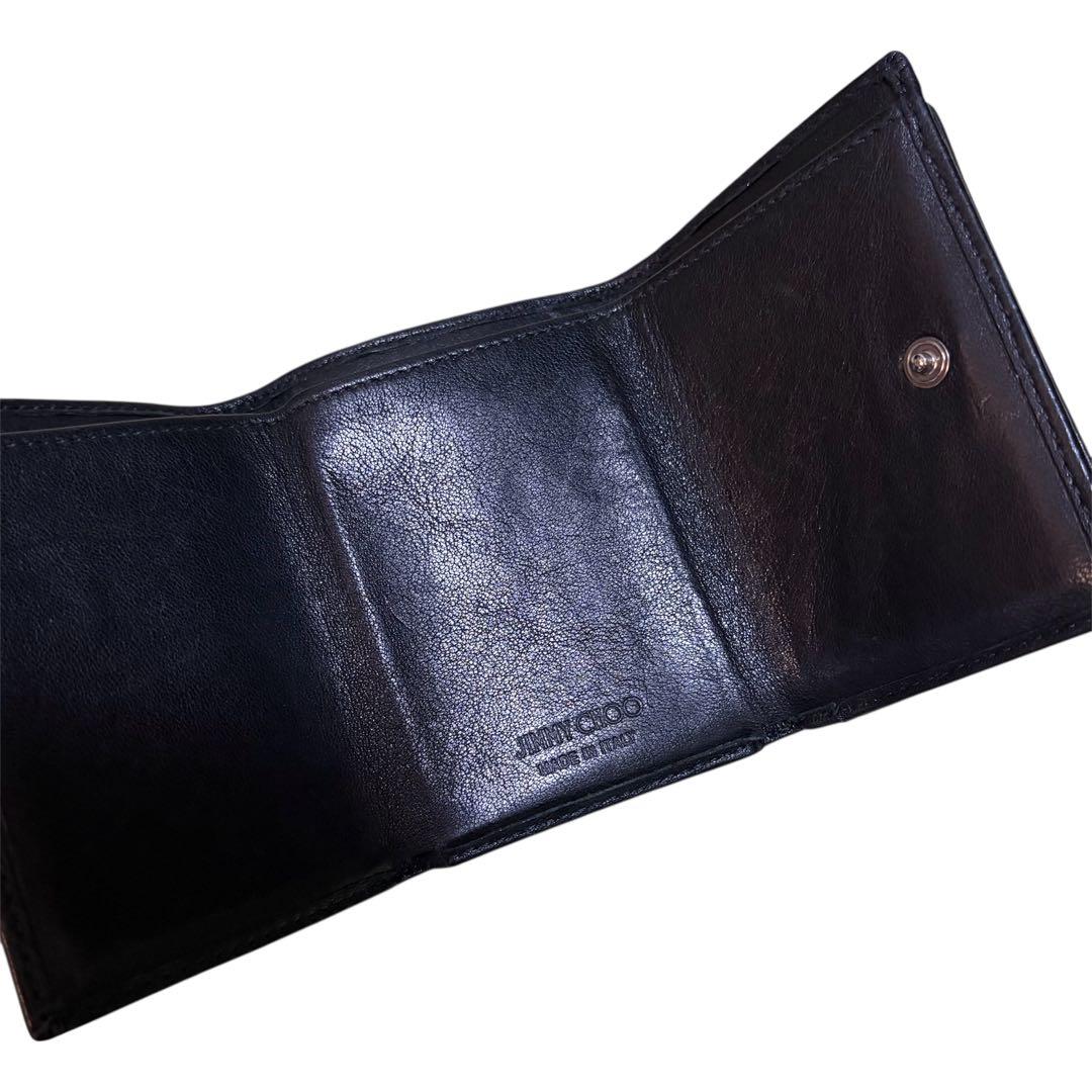 ジミー チュウ Jimmy Choo スタースタッズ付き三つ折り財布