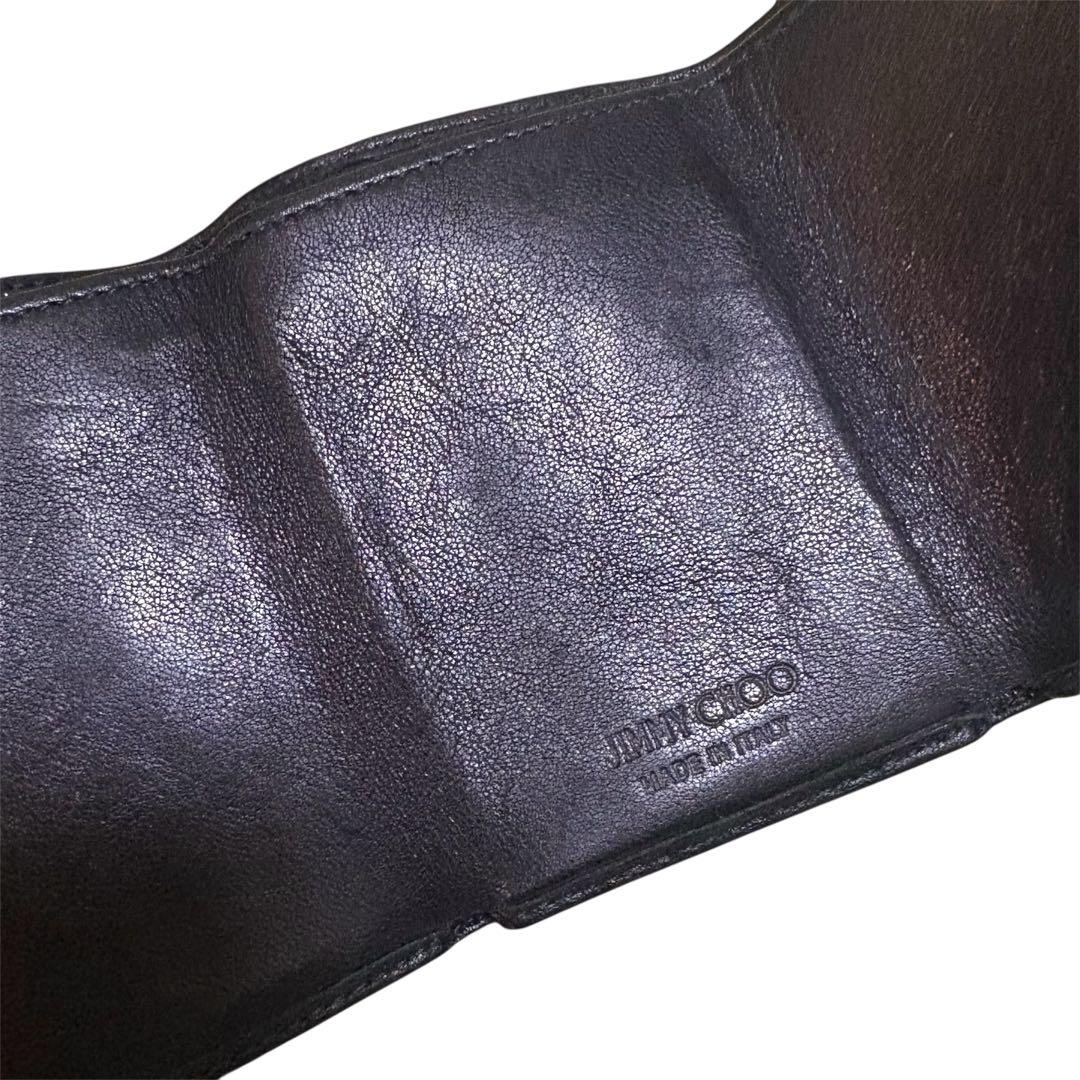 ジミー チュウ Jimmy Choo スタースタッズ付き三つ折り財布