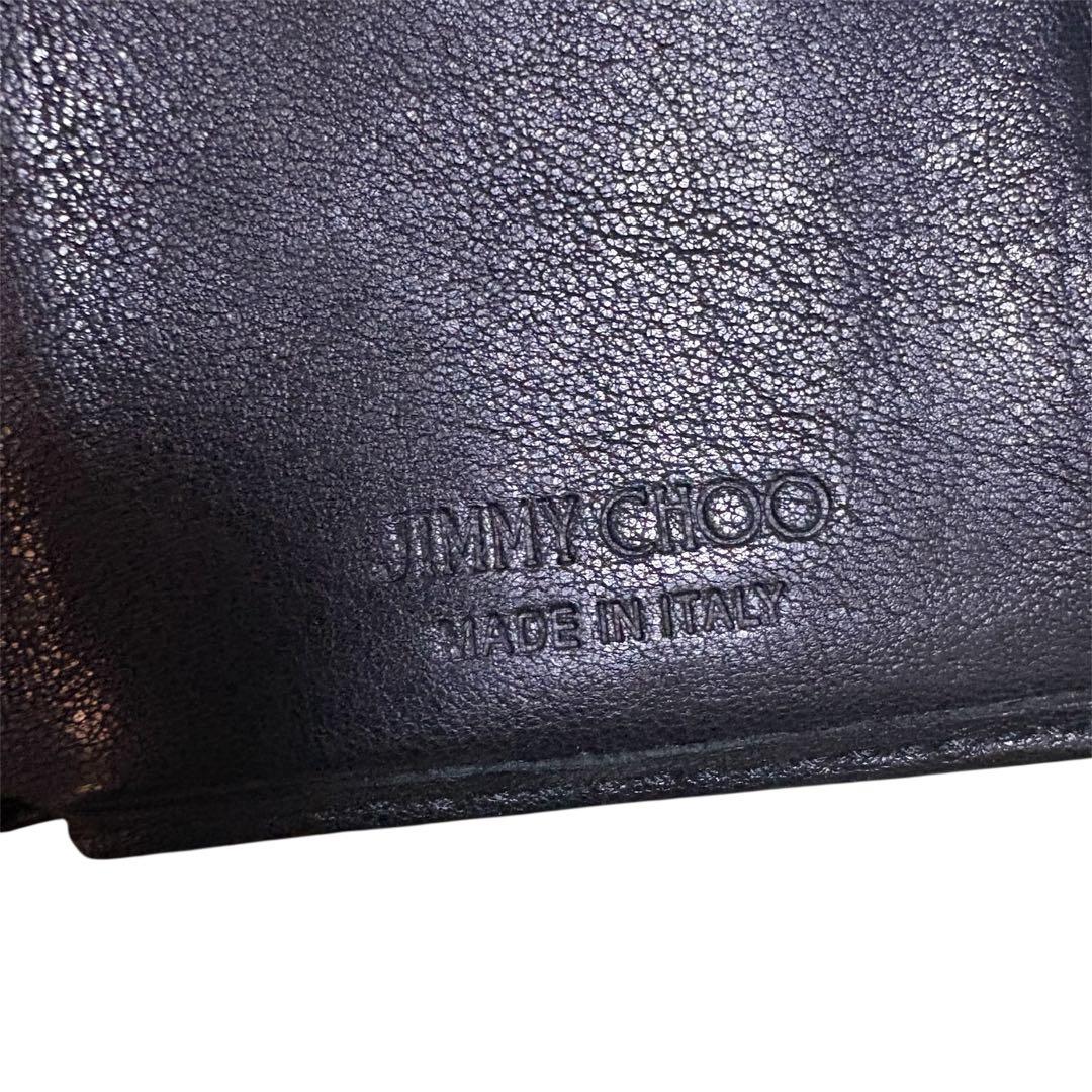 ジミー チュウ Jimmy Choo スタースタッズ付き三つ折り財布