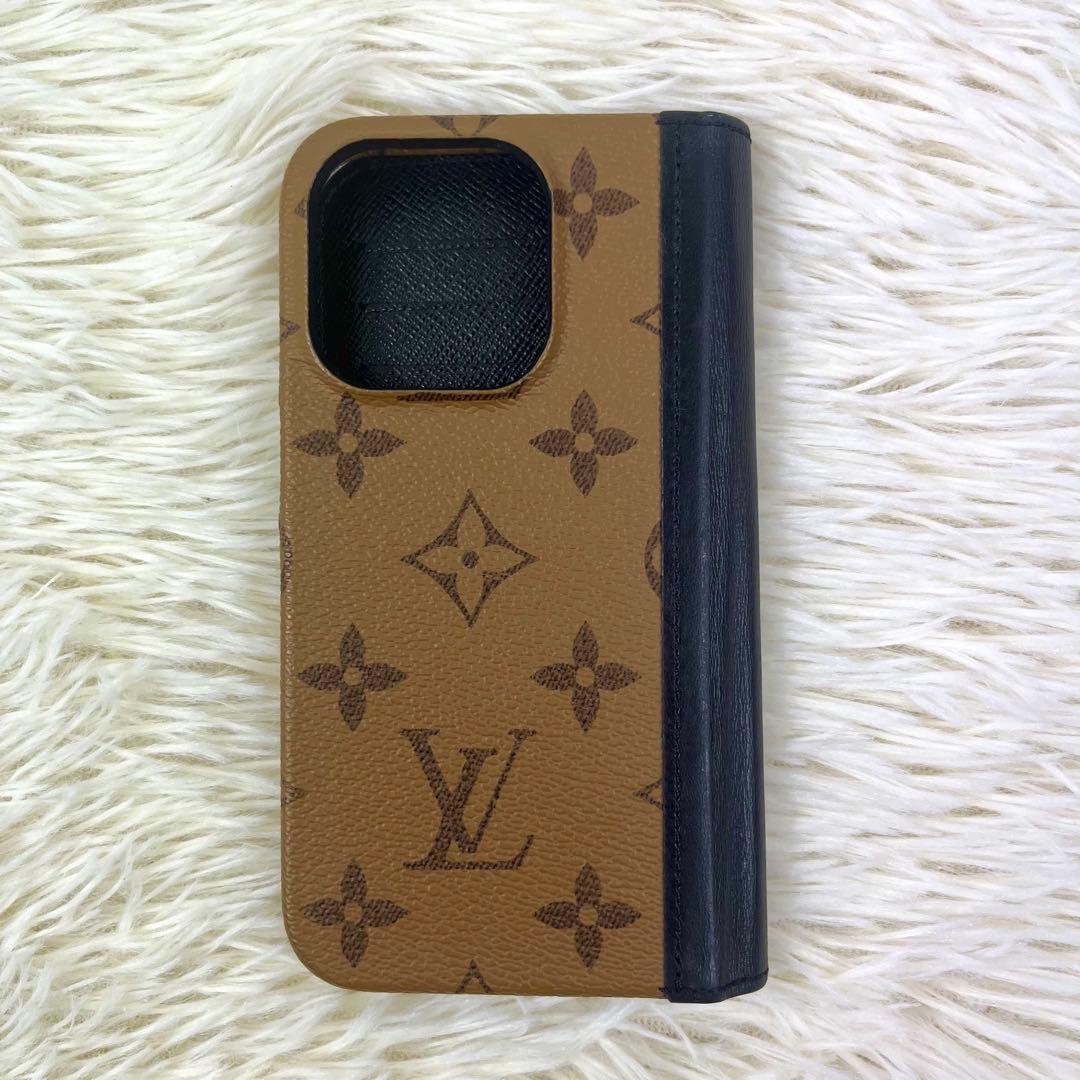 ルイヴィトン iPhone15pro モノグラム リバースフォリオ ケース