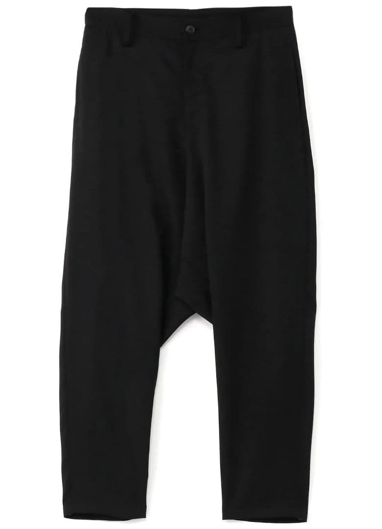 美品 リミフゥ 定番Wギャバサルエルパンツ S ウール ブラック