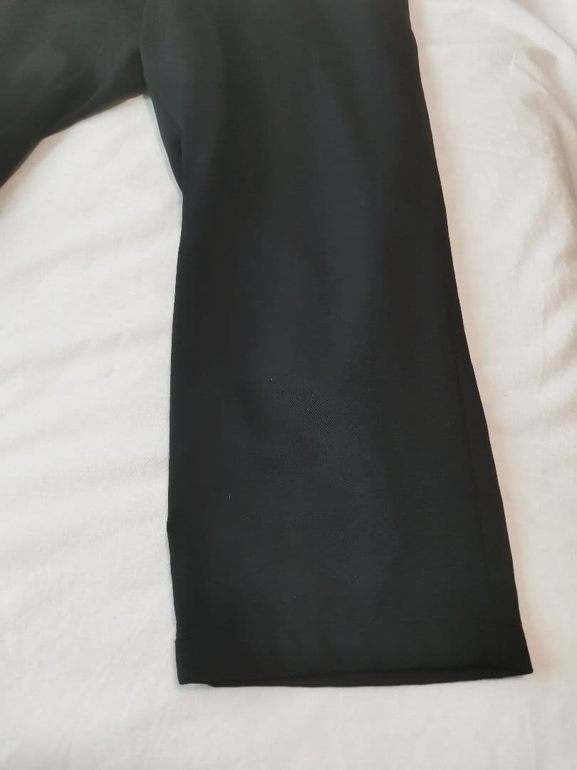 美品 リミフゥ 定番Wギャバサルエルパンツ S ウール ブラック