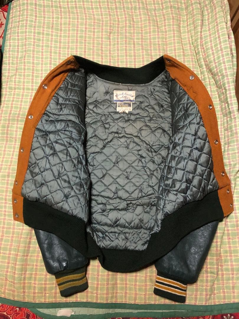 超レア 80s CATCHBALL キャッチボール スタジャン USA製 42