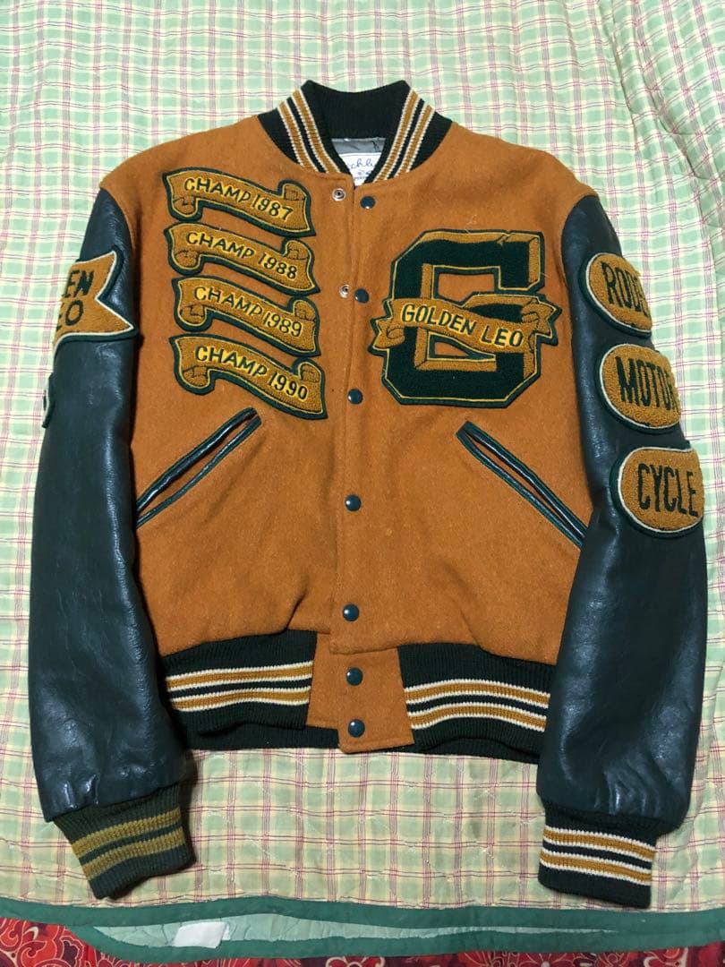 超レア 80s CATCHBALL キャッチボール スタジャン USA製 42