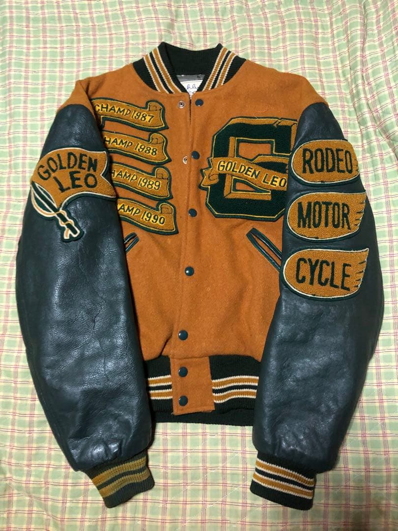 超レア 80s CATCHBALL キャッチボール スタジャン USA製 42