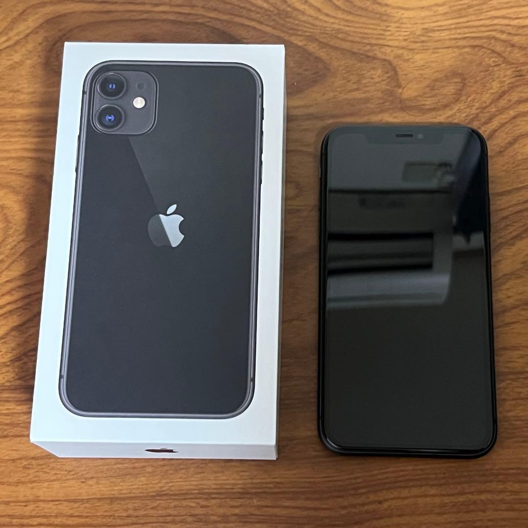 SIMフリー iPhone11 64GB ブラック 本体 初期化済 動作良好