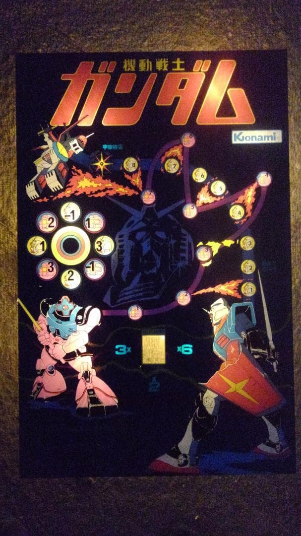 機動戦士ガンダム メダルゲームパネル コナミ アーケードゲーム