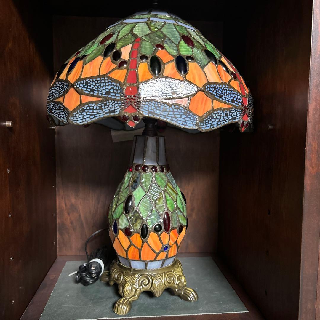 ドラゴンフライ ステンドグラスランプ