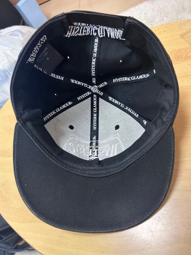 HYSTERIC GLAMOUR WHISKY刺繍キャップ ブラック
