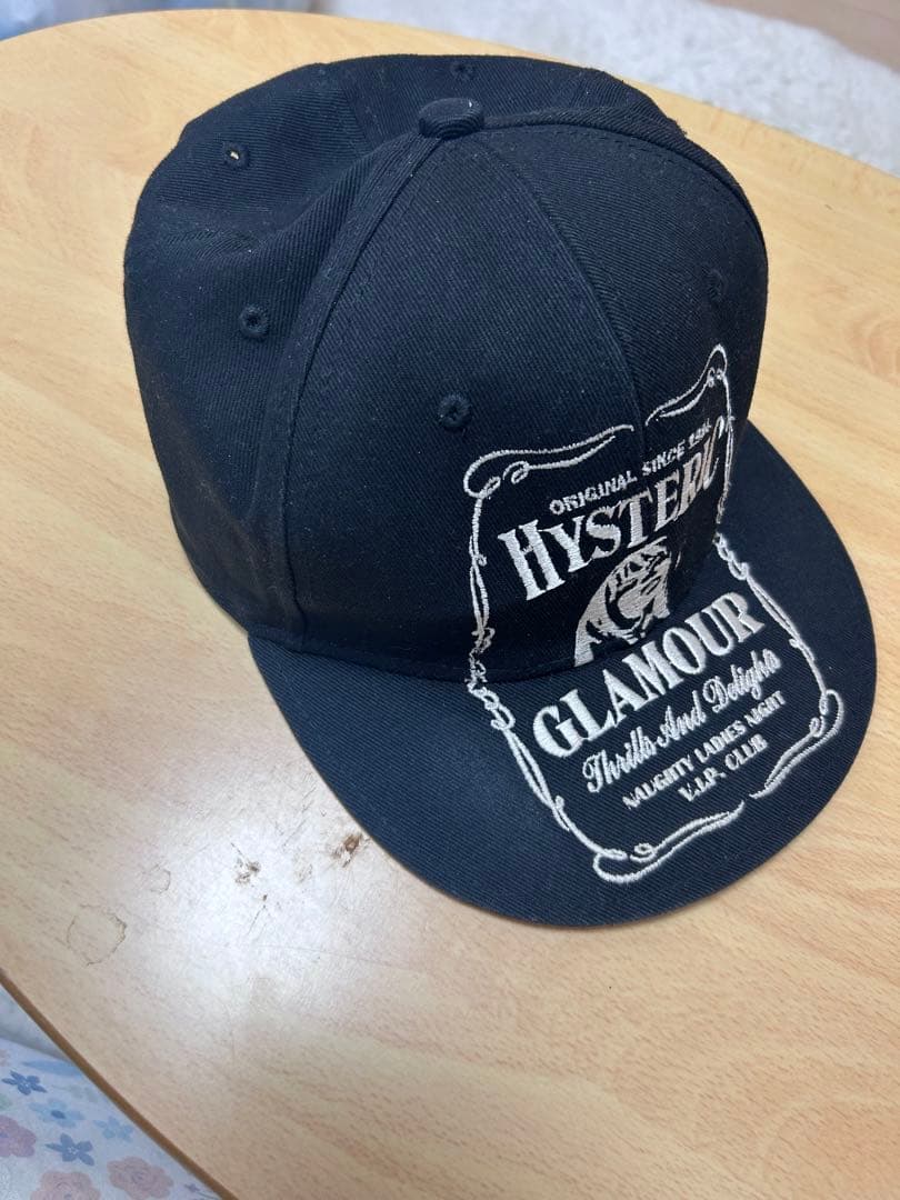 HYSTERIC GLAMOUR WHISKY刺繍キャップ ブラック
