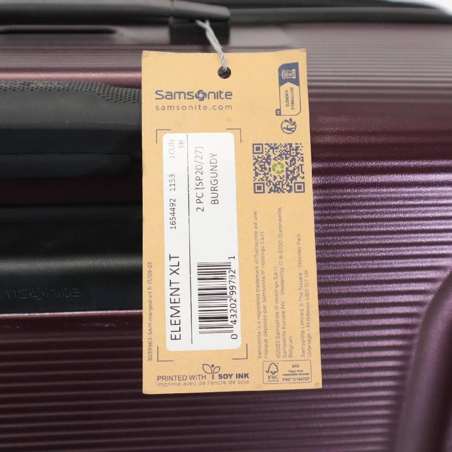 値下展示品 サムソナイト エレメントXLT スーツケース レッド L 92.8L