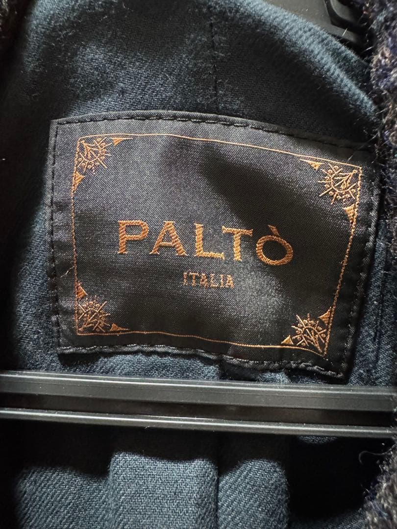 【名作】PALTÒ パルト ブークレウール チェスターコート MARLY 紺