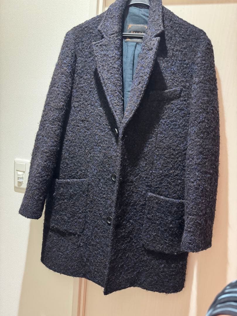 【名作】PALTÒ パルト ブークレウール チェスターコート MARLY 紺